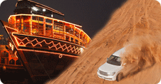 Desert Safari, Dhow Cruise & Camping